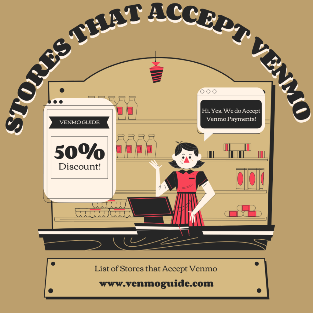 list of online stores that accept venmo 