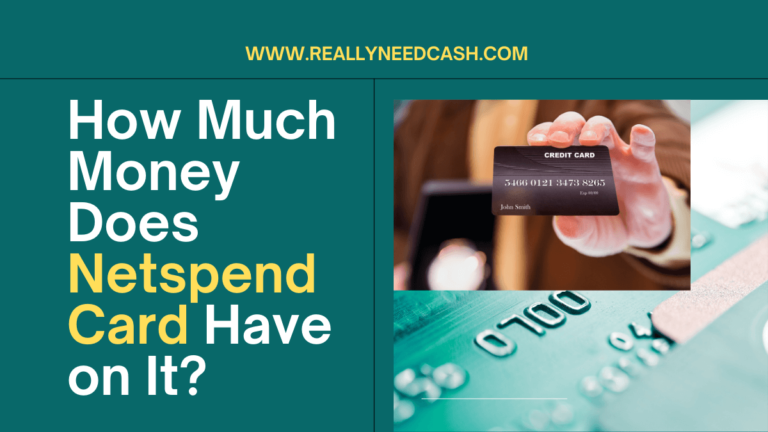How Much Money Does Netspend Card Have on It?
