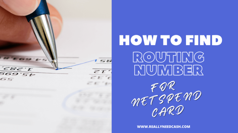 how to find routing number for netspend card